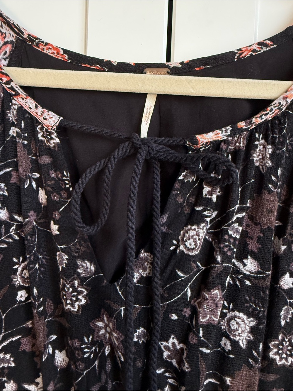 Free People Lucky Lucy Boho Floral Swing Mini Dress Tunic XS - Picture 9 of 9